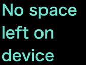 no space left on device